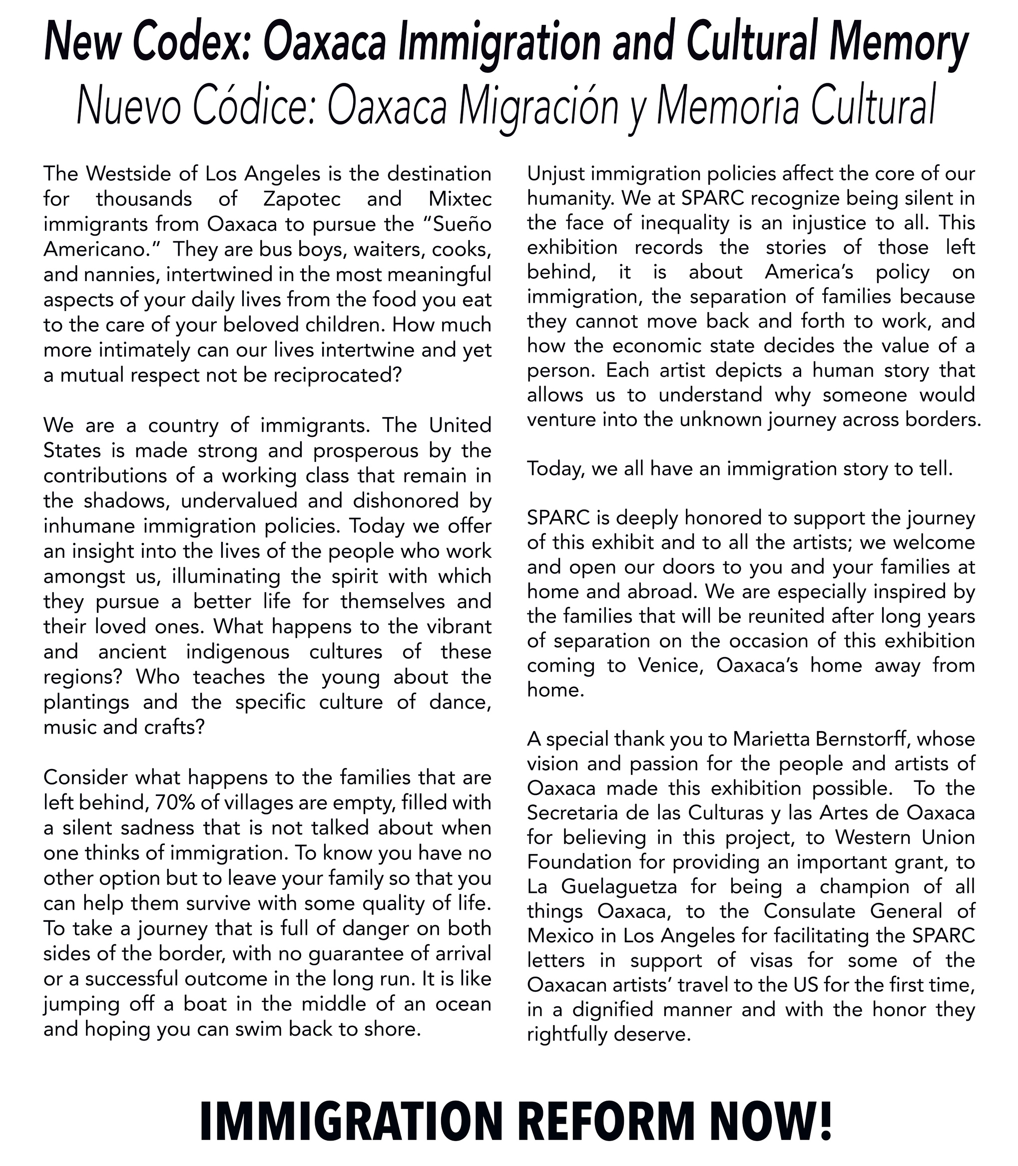 !OAXACA STATEMENT FOR THE WALL FINAL