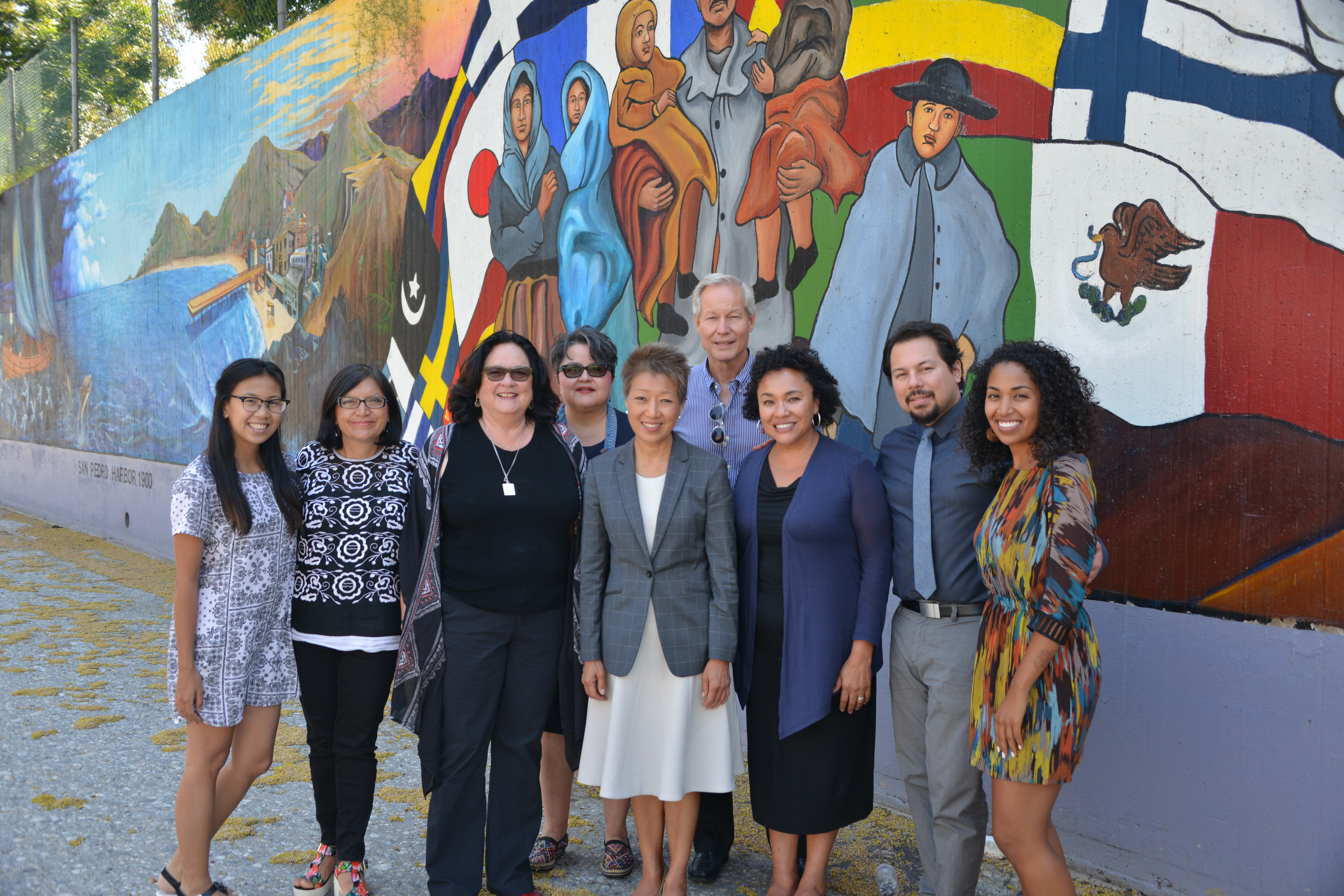 National Endowment for the Arts Chairman Jane Chu visits The Great Wall of Los Angeles