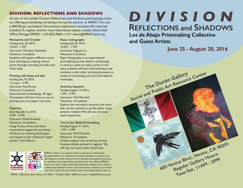 Los De Abajo Printmaking Collective and Guest Artists: Humanizing Migration and Borders through Printmaking