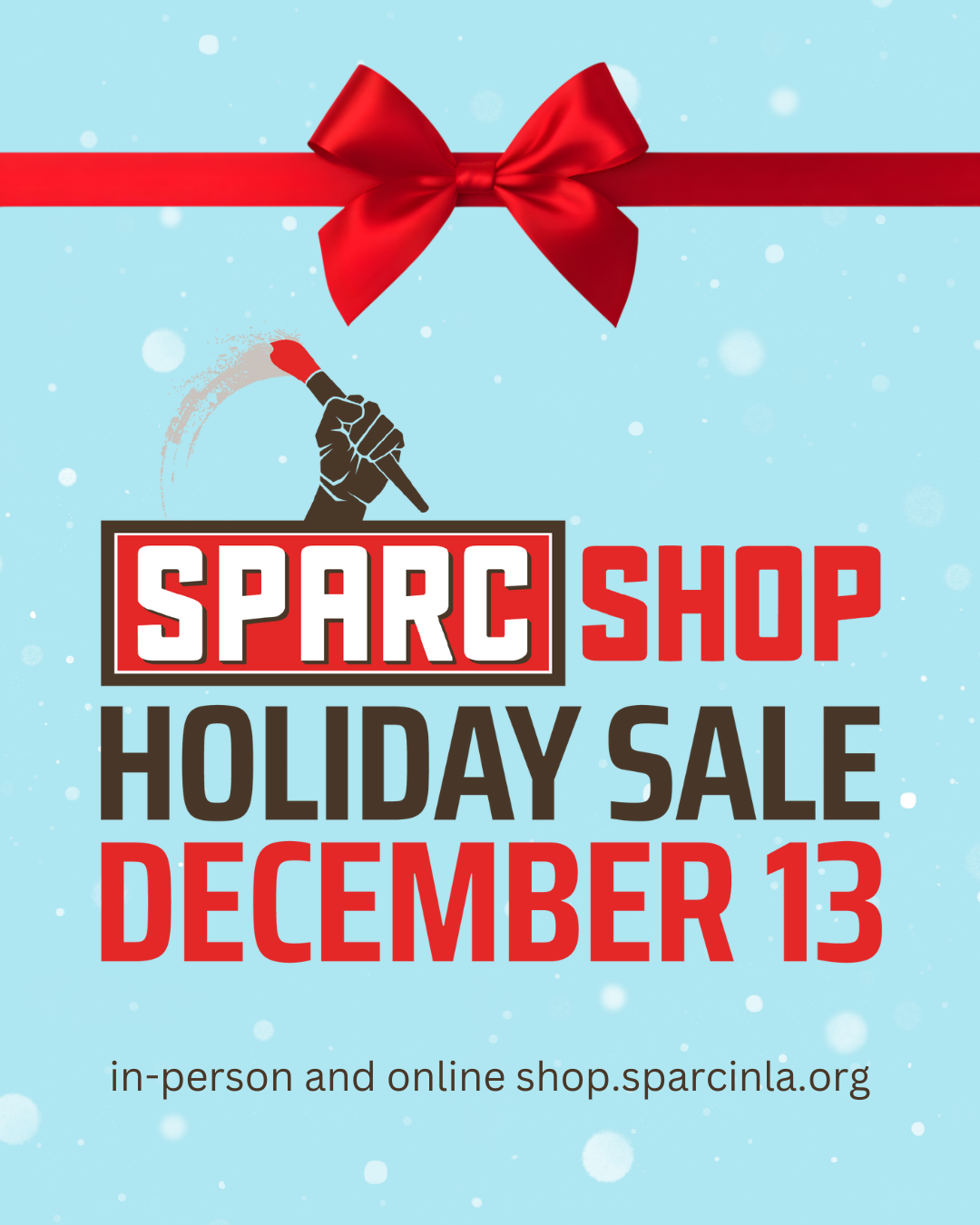 SPARC Shop Holiday Sale Title